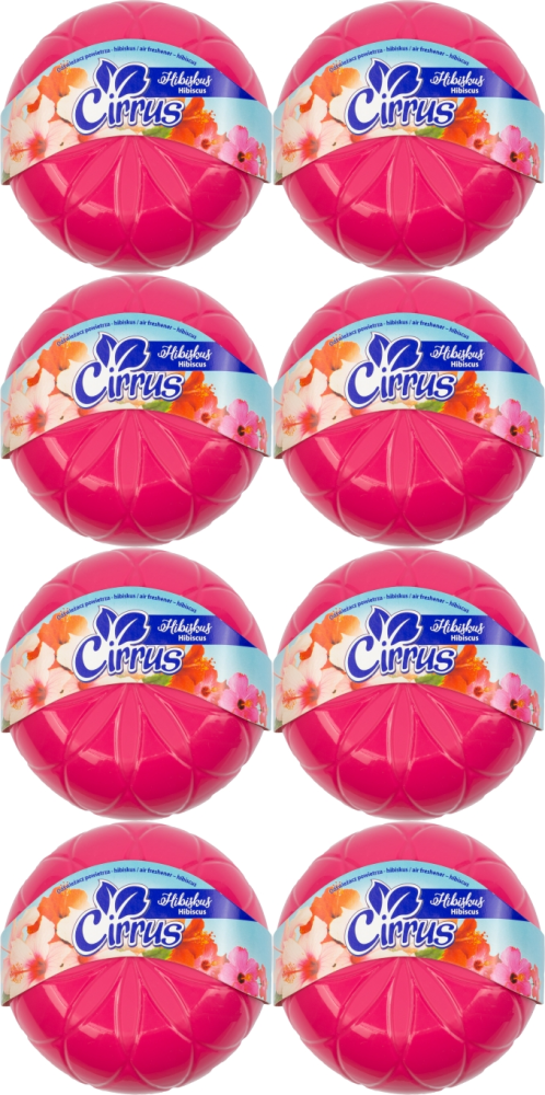 8x Odświeżacz powietrza Cirrus kwiat, hibiskus, żel, 150g