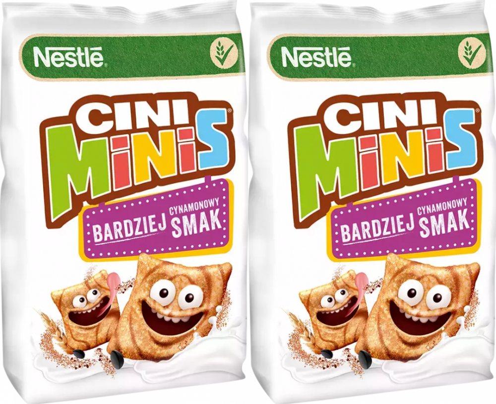 2x Płatki śniadaniowe Nestle Cini Minis, cynamonowy, 450g