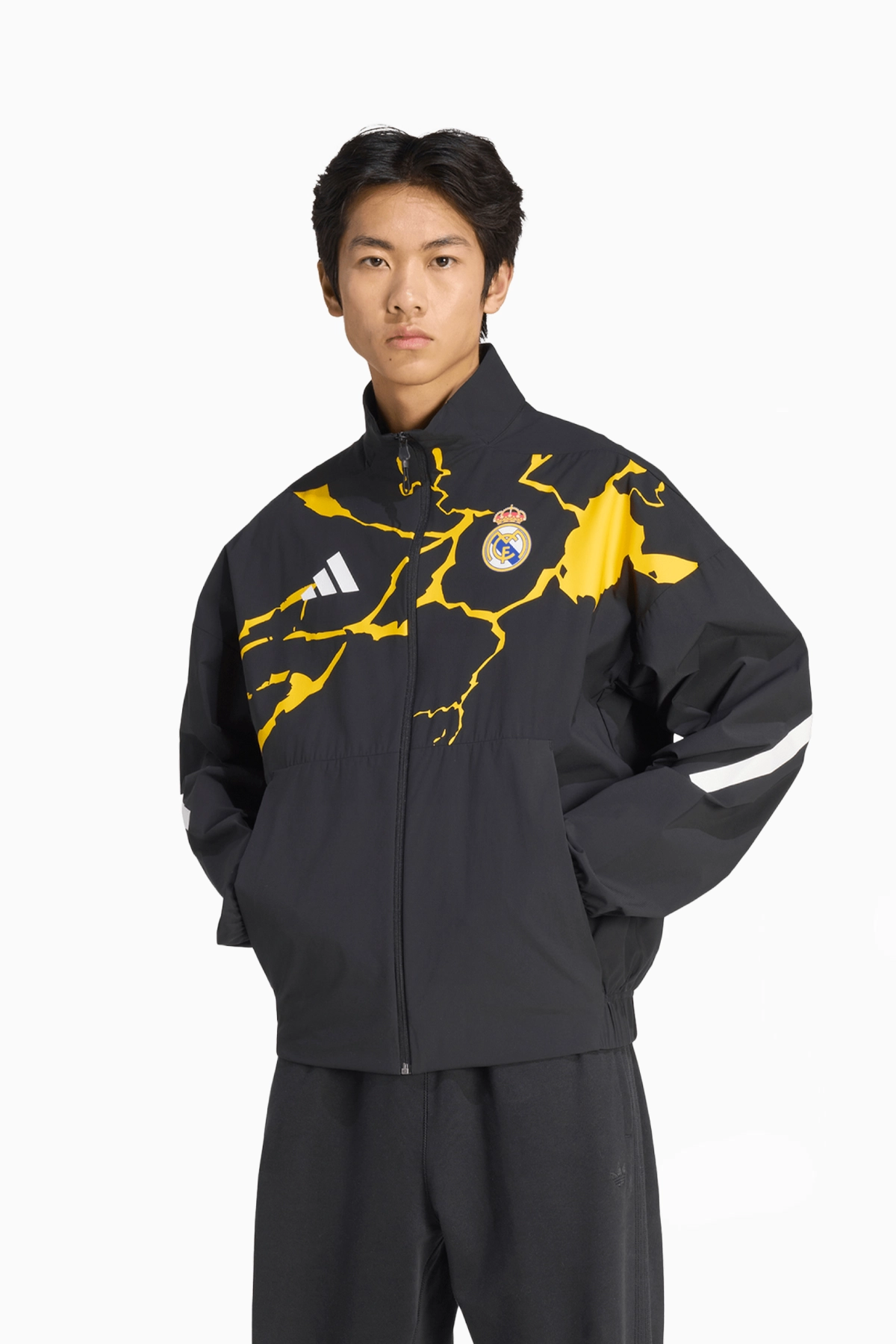 Kurtka adidas Real Madryt x Marvel 25/26 Z.N.E. Anthem - Czarny