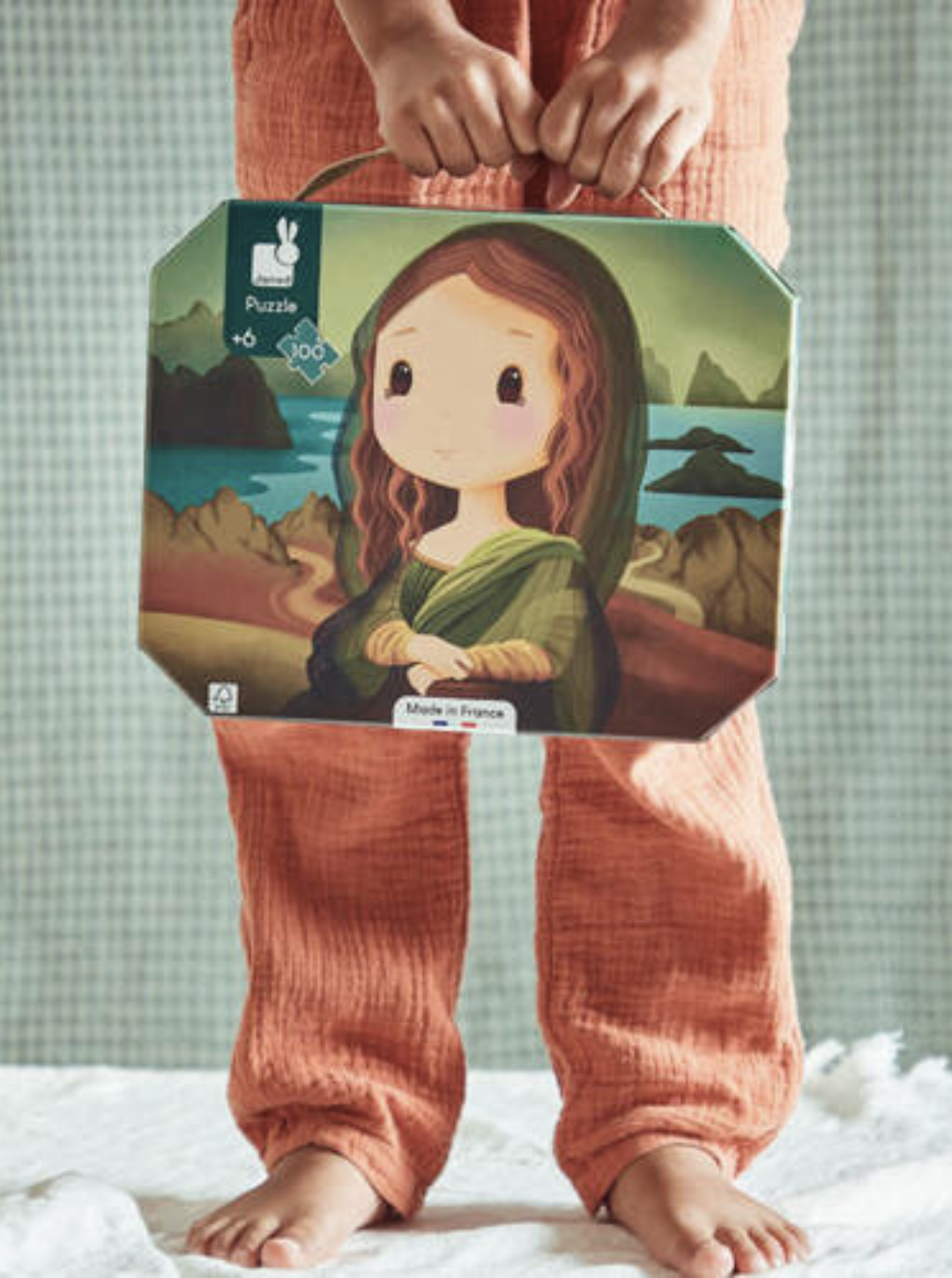 Puzzle w walizce Obraz inspirowany twórczością da Vinci 100 elementów 6+ JANOD