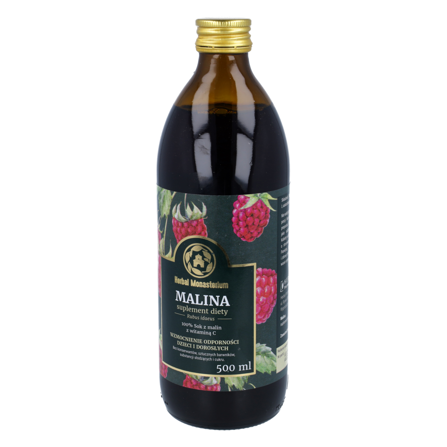 Herbal monasterium sok z malin, 500 ml