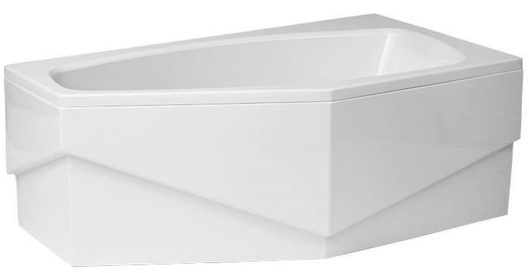 Polimat Marika obudowa do wanny 140 cm narożna prawa biała 00800