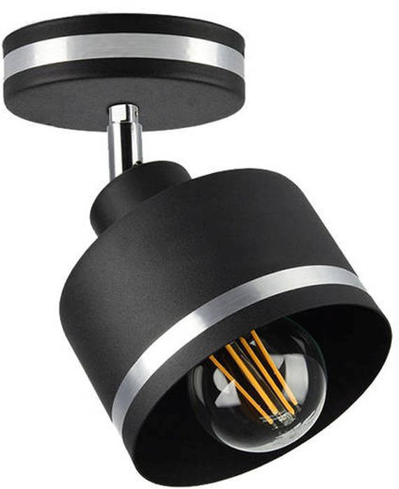 Candellux Wama kinkiet 1x40W czarny/chrom 91-00415