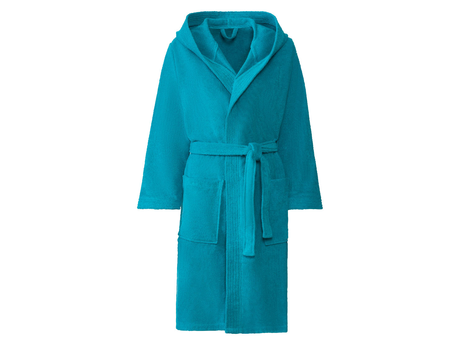 Szlafrok z bawełny Turkusowy, L 44/46