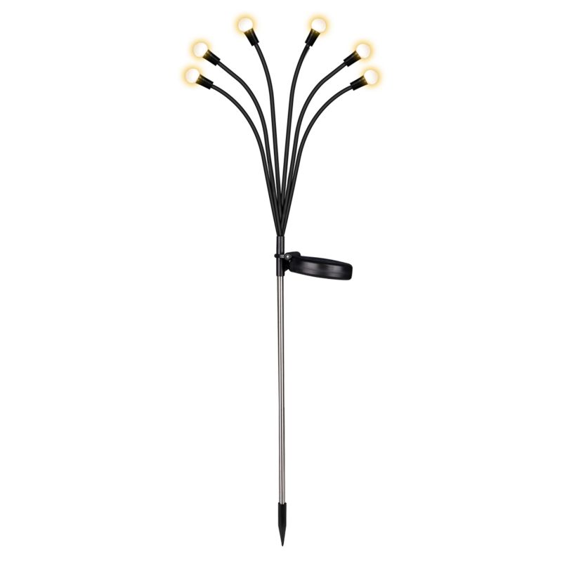 Lampka ogrodowa solarna 6x LED MasterLED 73cm 3000K ciepła biel IP44 wbijana 1 szt.