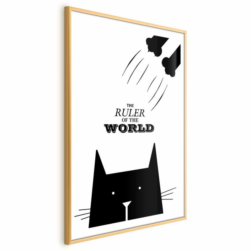 Plakat Artgeist Król świata 21x30 cm z ramą złotą 1 szt