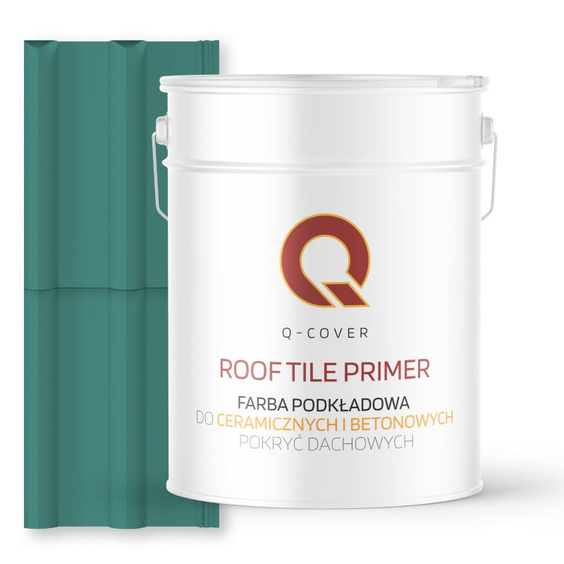 Farba Podkładowa do Dachów Ceramicznych i Betonowych Pokryć Dachowych Q-Cover Turkus miętowy RAL6033 10L