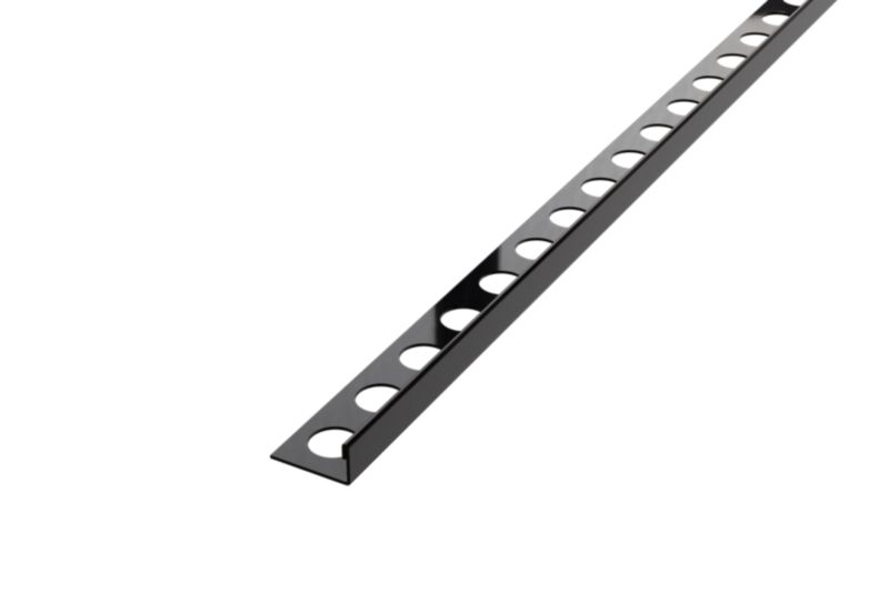 Profil licowy J Lambro czarny połysk do płytek 1 cm x 270 cm 1 szt.