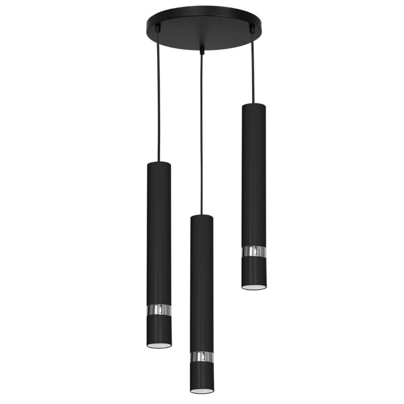 Lampa wisząca Luminex Reno 1530 biały matowa-chromowana tuby 3xGU10 x 15W 1 szt.