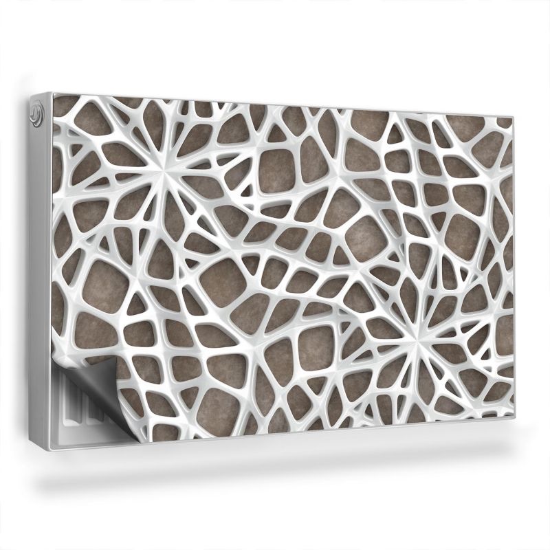 Ozdobny magnes na kaloryfer Wallfluent 100x60 cm Ażurowa pajęczyna 1 szt.