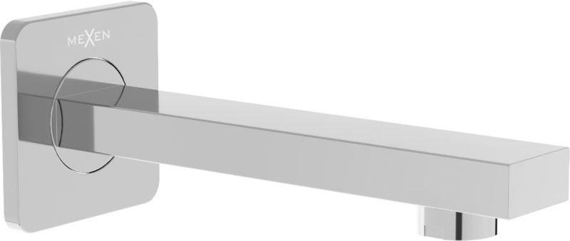 Wylewka wannowa ścienna Mexen Cube chrom 1 szt.
