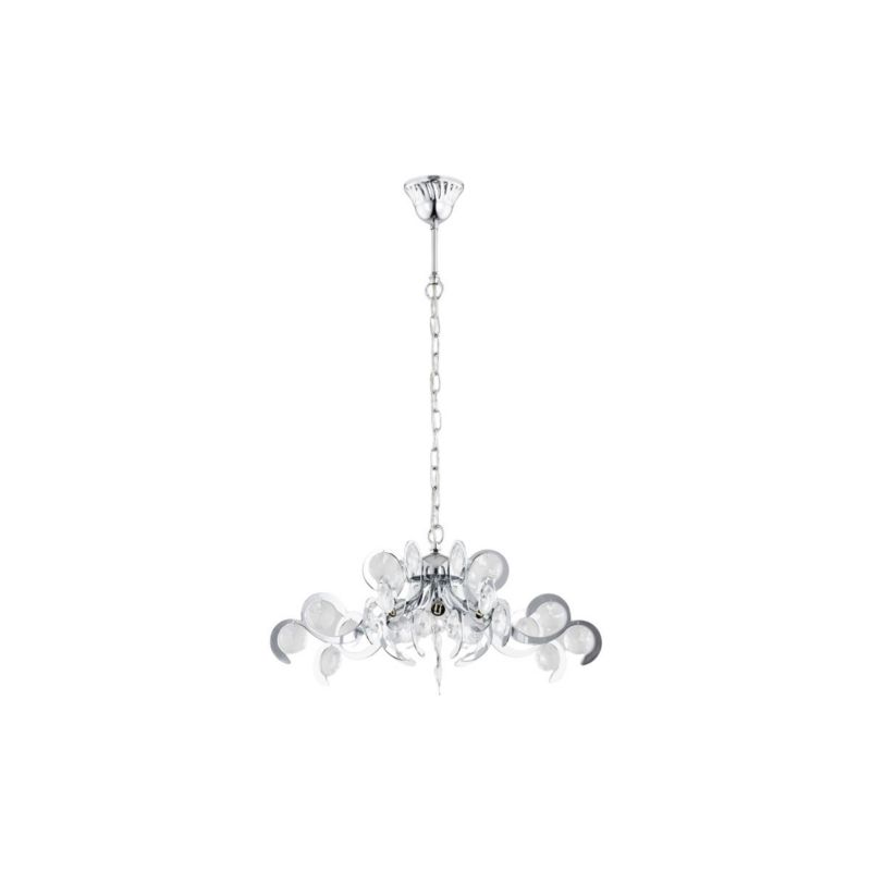 Żyrandol Alfa Phil chromowany szkło kryształowe 7 x G9 x 10W IP20 wym: 78 x 54 x 54 cm - 1 szt.