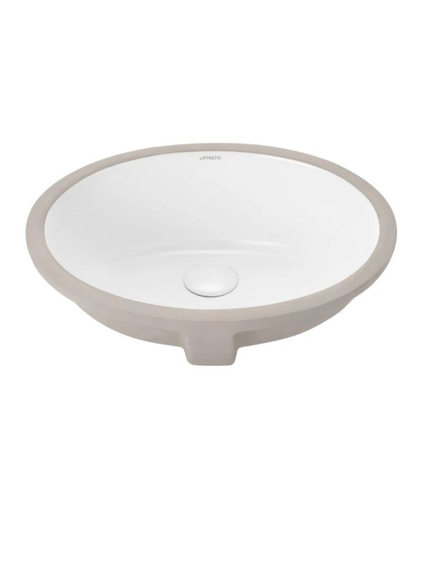 Umywalka podblatowa Uptrend COMA biały połysk, z przelewem 45x38x19,5 1 szt.