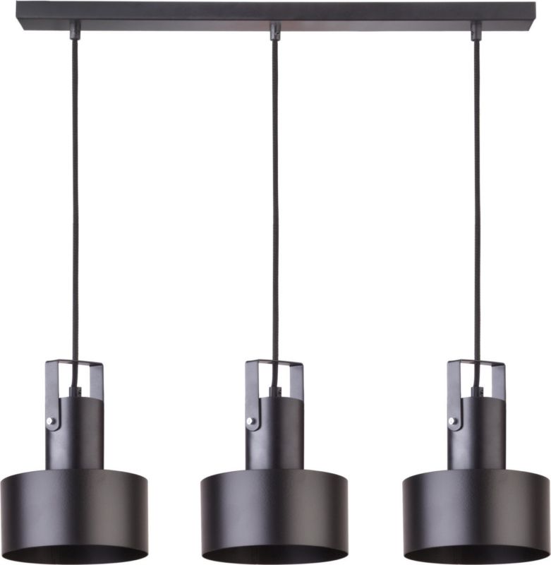 Lampa wisząca Sigma Lighting Rif Plus 5039 czarna nowoczesna 3xE27 x 1 szt.