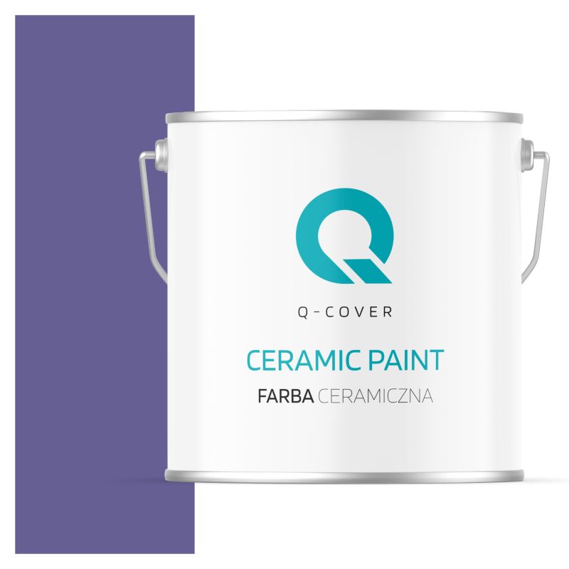 Farba Ceramiczna Do Ścian i Sufitów Q-Cover Fioletowy ciemny H2613 Głęboki Mat 5L