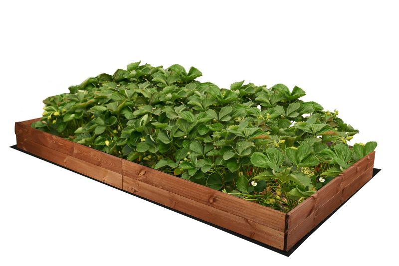 Grządka podwyższona MODO24 donica na warzywa brązowa impregnacja 18x163x100 cm 1 szt.