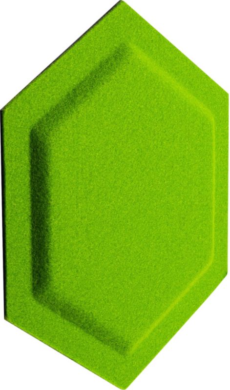 Panel dekoracyjny Decosa 30 x 26 cm filcowy heksagon zielony