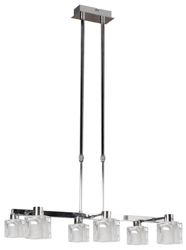 Lampa wisząca z regulacją wysokości do salonu CARAT szklana nowoczesna