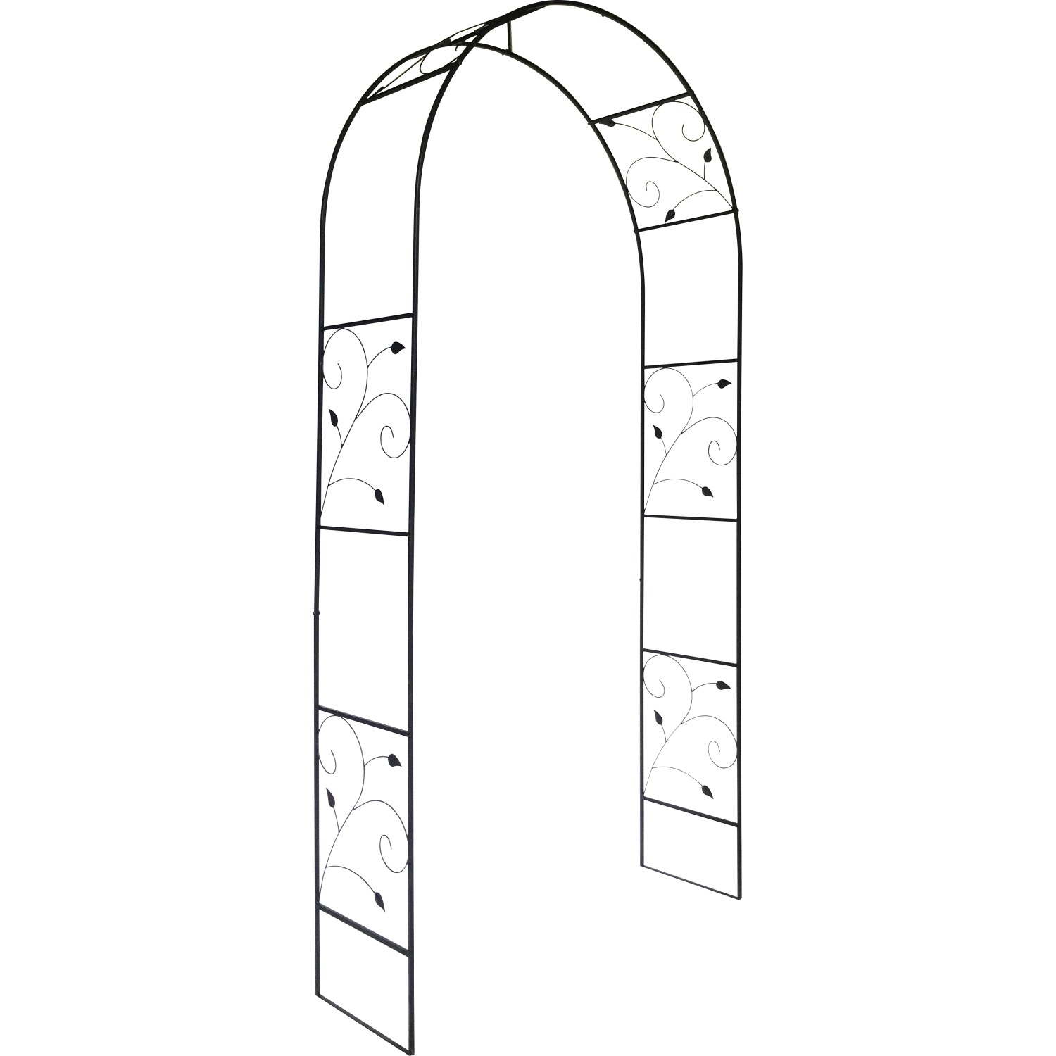 Pergola metalowa czarna - wys. 228 cm