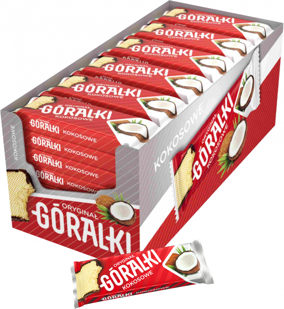 36x Wafelek Góralki, kokosowy, 45g