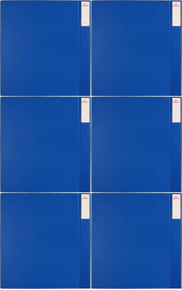 6x Teczka do akt osobowych Biurfol, A4, 30mm, niebieski