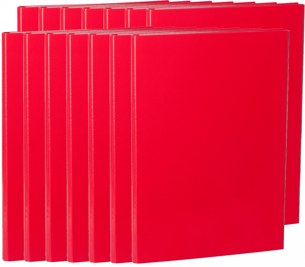 14x Teczka skrzydłowa na rzepy VauPe 323/01, A4, 20mm, czerwony