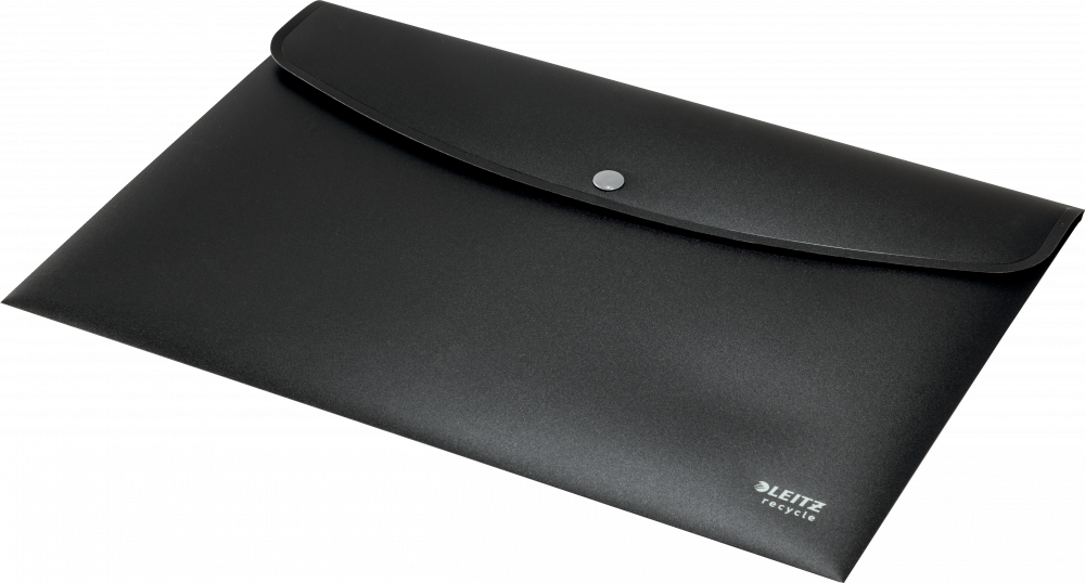 Teczka kopertowa Leitz Recycle, A4, na zatrzask, czarny