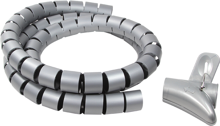 Opaska spiralna LogiLink, 1.5m x 28mm, srebrny