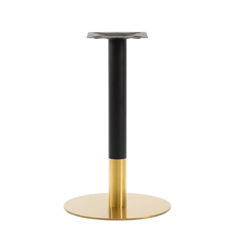 Postument podstawa stolika noga czarno-złota okrągła ARP609