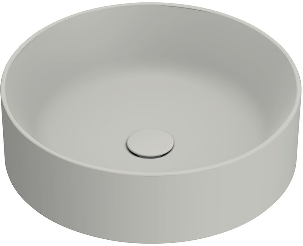 Catalano Zero umywalka 45x45 cm okrągła nablatowa szary/kamień 0123450023