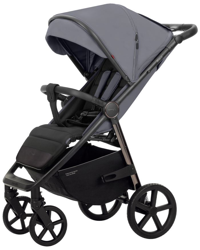 Carrello Bravo Plus 2023 wózek spacerowy do 22 kg-Storm Grey