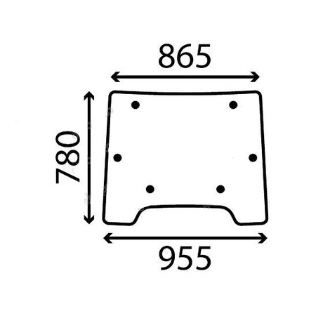 Szyba przednia Deutz AgroPlus 0.015.0216.0/10