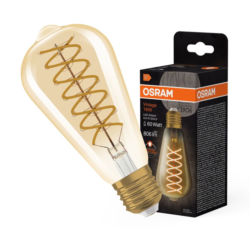 Żarówka LED Osram Dekoracyjna ST64 Edison E27 8.8W 806lm 2400K 300st 1 szt.