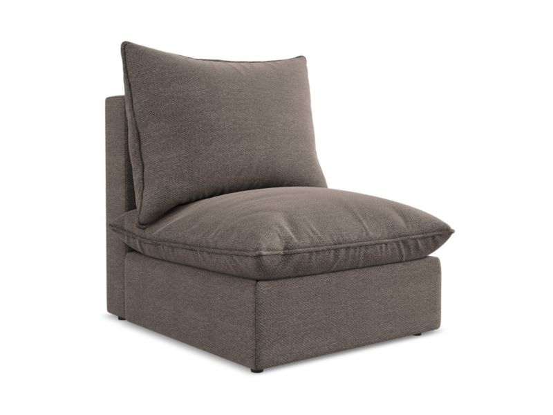 Moduł LaMiaSofa RAVENNA z tkaniny bouclé 75x90 cm czekoladowy 1 szt.