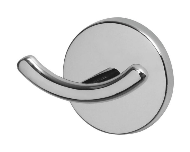 Wieszak podwójny Bisk Chroma chromowany, montaż śruba/klej, 1 szt.