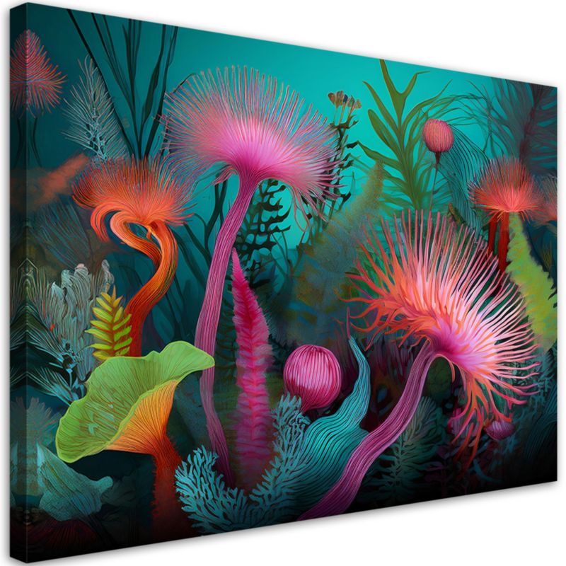 Obraz na płótnie Feeby Kolorowa Rafa Koralowa Natura 100x70cm 1szt