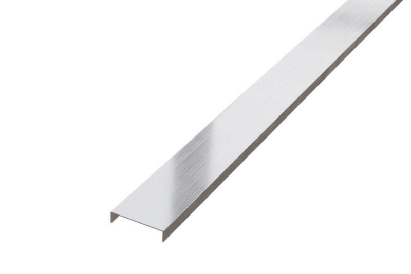 Profil metalowy rektyfikowany U Lambro srebrny matowy 4cm x 270cm 1 szt.