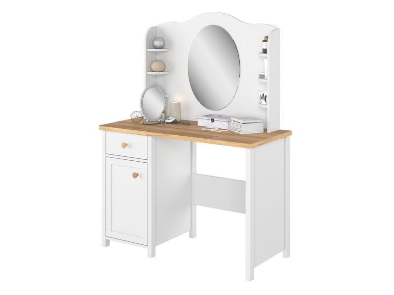 Toaletka MIRJAN 24 Story 03 + 06 biały / dąb nash 1 szt.