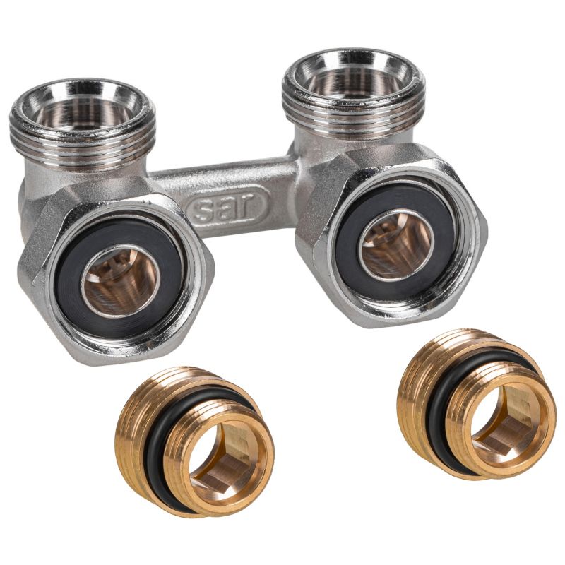 Moduł COMAP przyłączeniowy kątowy - 1/2"-3/4" E VKO do instalacji dwururowych 1 szt.