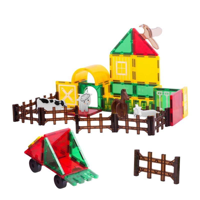 Klocki magnetyczne konstrukcyjne Ricokids RK-781 zestaw 76 el. Farma 1szt.