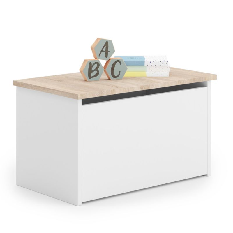 Skrzynia na zabawki Kobi Daria biała - dąb sonoma 1 szt.