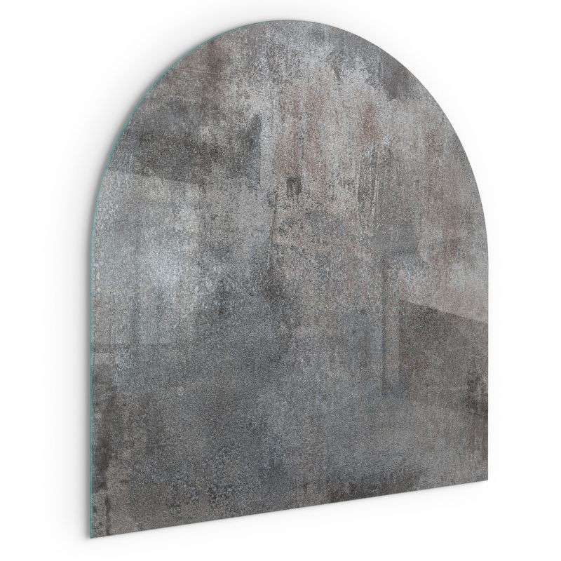 Szklana Podkładka Pod Kominek Półowalny Wallfluent 100x100 cm Faktura surowego materiału 1 szt.