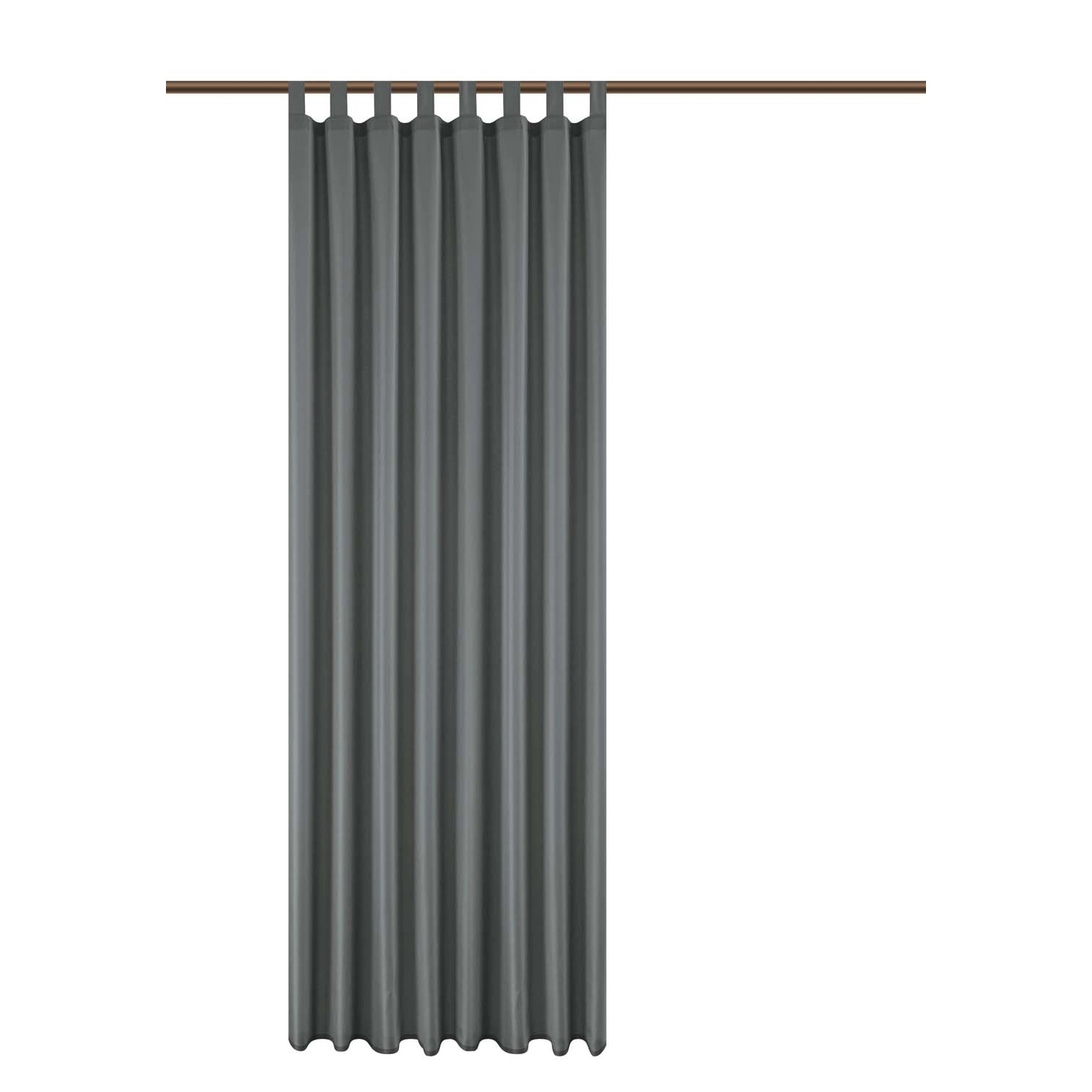 Zasłona tarasowa wodoodporna TERRA na szelkach 140x250 cm antracytowa