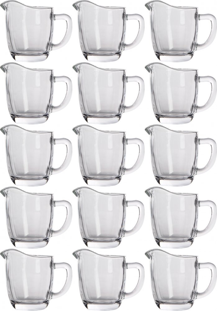 15x Mlecznik Altom Design Glossy, 200ml, szkło, przezroczysty