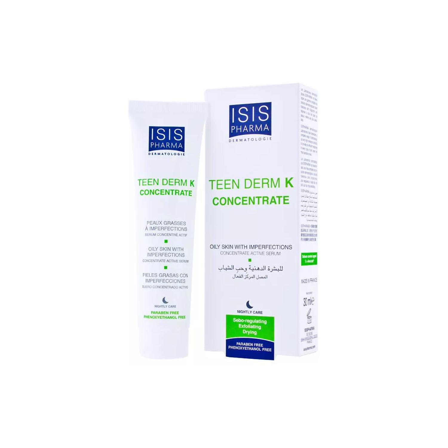 Isis pharma teen derm k concentrate - serum keratoregulujące dla skóry tłustej, trądzikowej, 30 ml (data ważności: 31.03.2026)