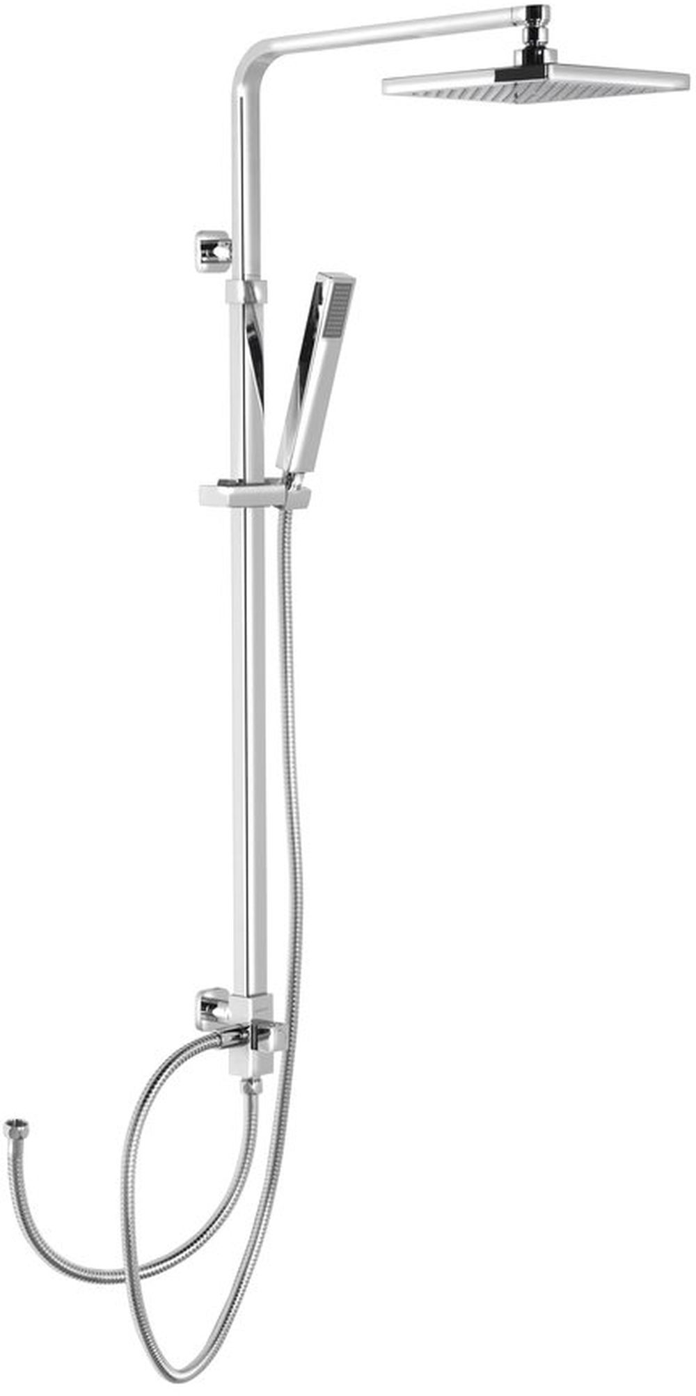 Sapho zestaw prysznicowy ścienny z deszczownicą chrom 1202-29