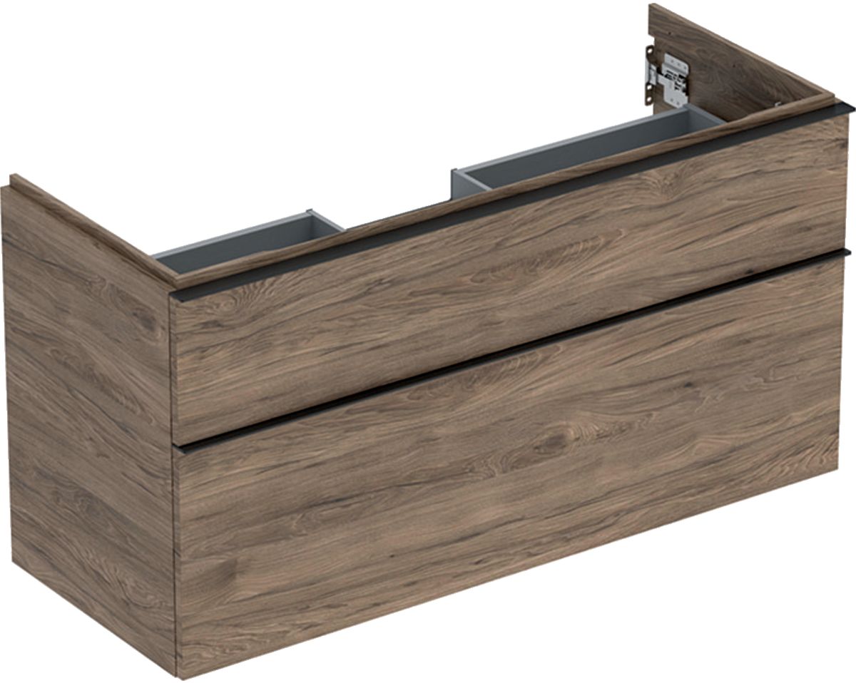 Geberit iCon szafka 118,4 cm podumywalkowa wisząca orzech hickory/lava mat 502.306.JR.1