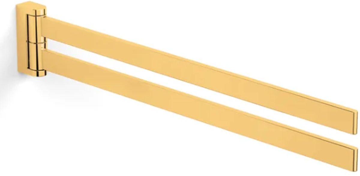 Stella Milano wieszak na ręcznik dwuramienny złoty połysk 12.155-G