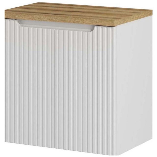 COMAD Szafka podumywalkowa z drzwiami NOVA WHITE z blatem OAK 60 cm