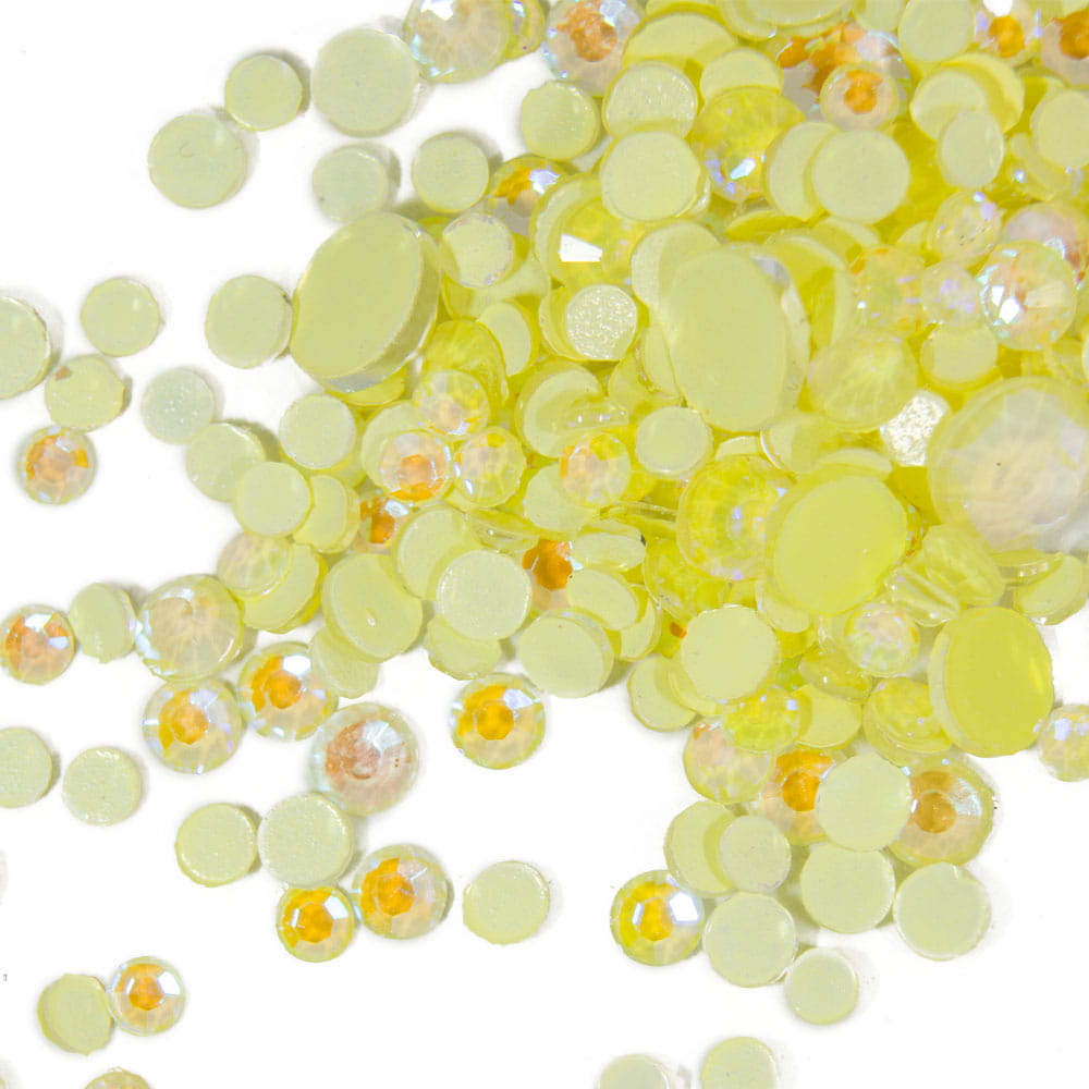 Cyrkonie opal GLOW night Świecące w ciemności mix rozmiarów ok.250 szt Nr 7